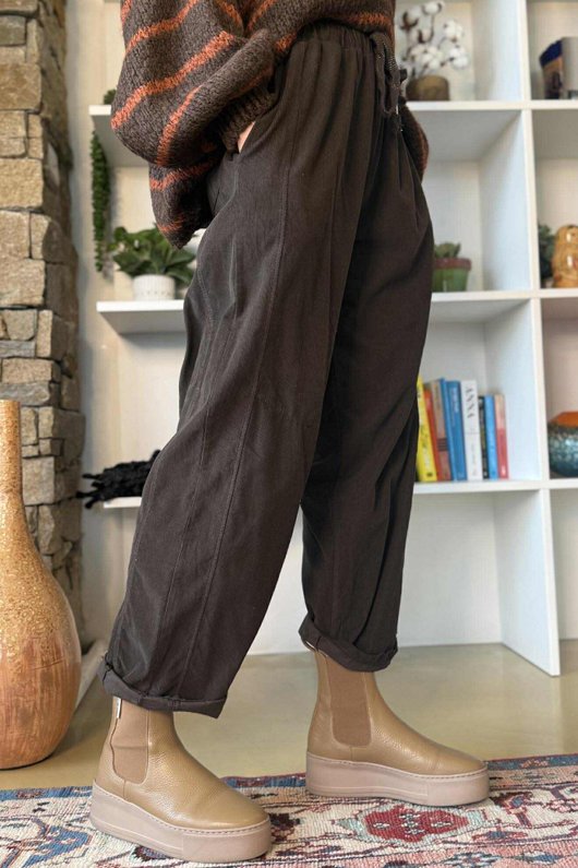 Stanley Baby Cord Jogger Chocolate /15=